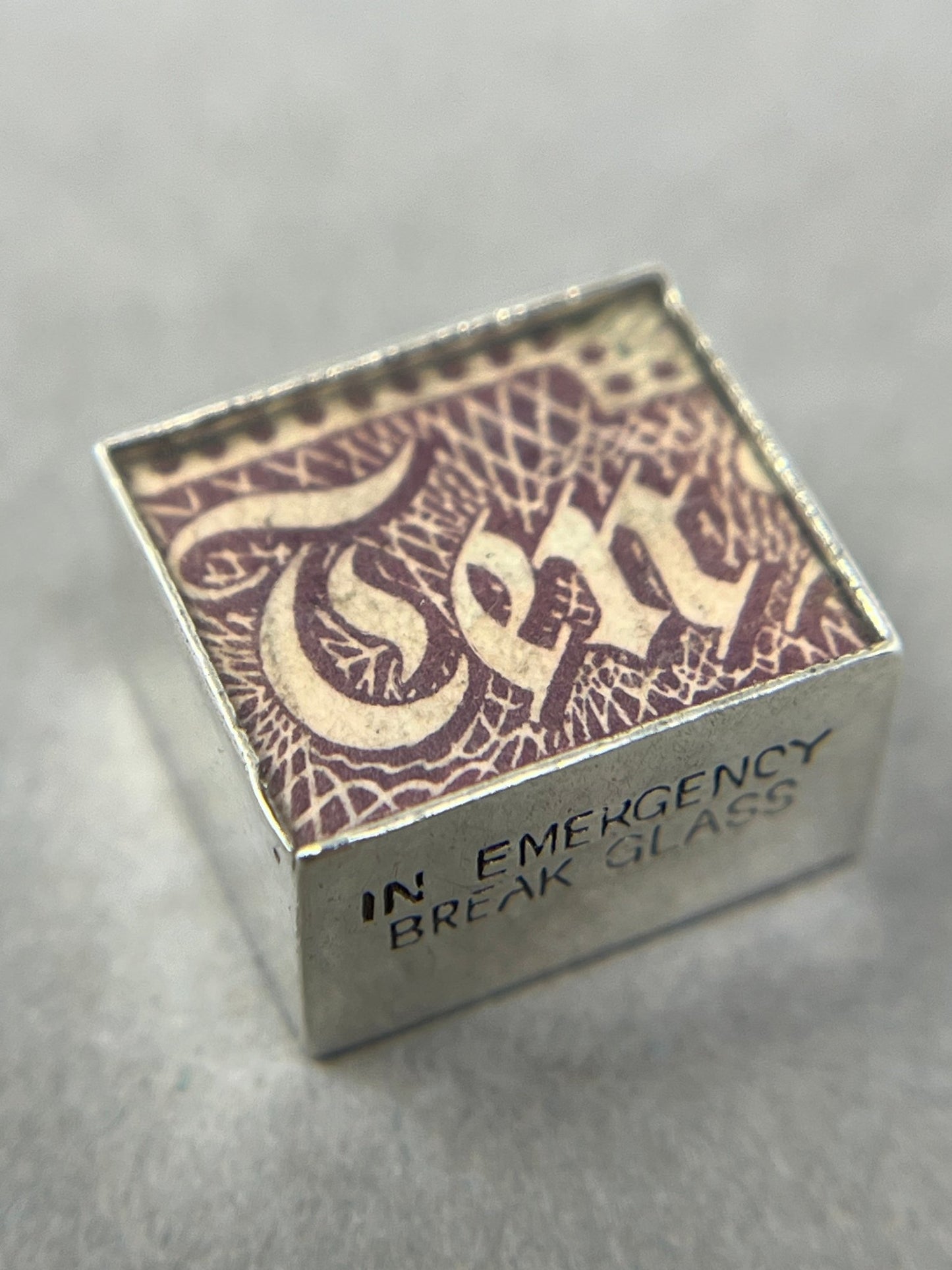 Vintage 1960's Ten Shilling Note Silver Charm - Emily Lisbeth Jewellery