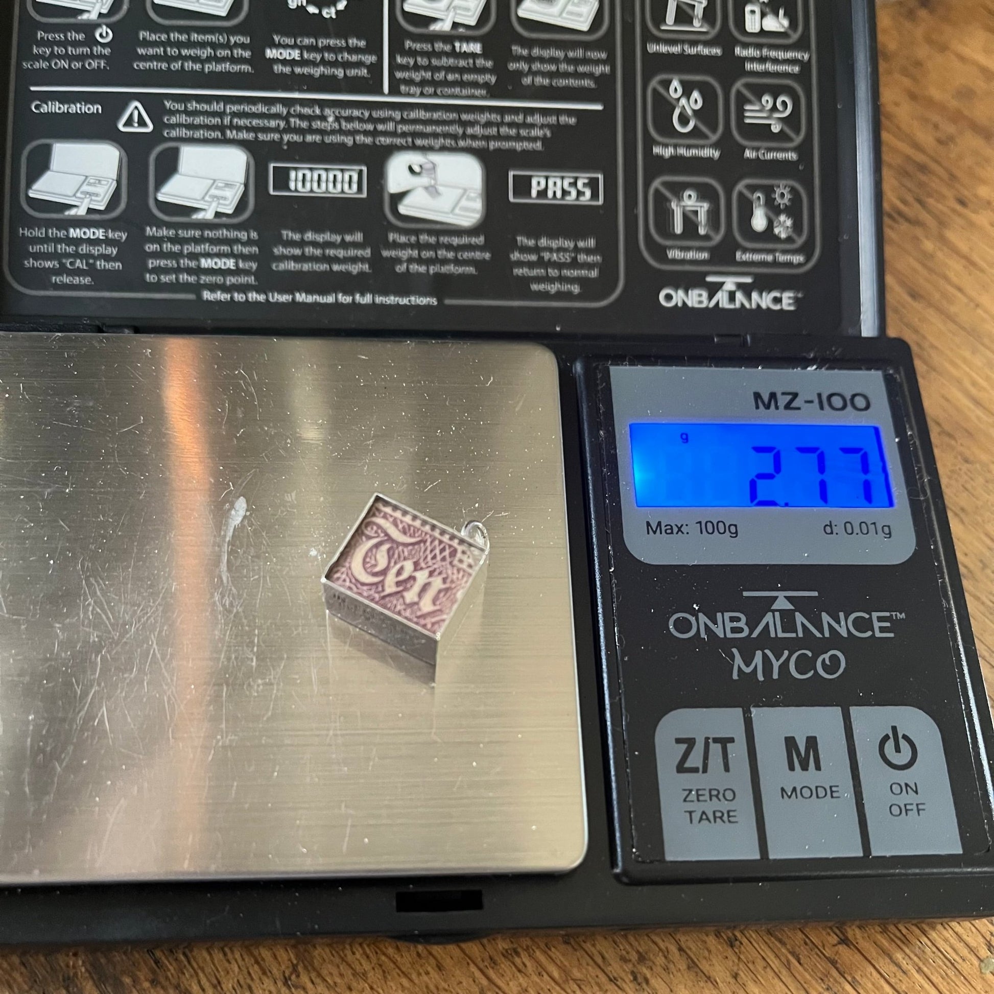 Vintage 1960's Ten Shilling Note Silver Charm - Emily Lisbeth Jewellery